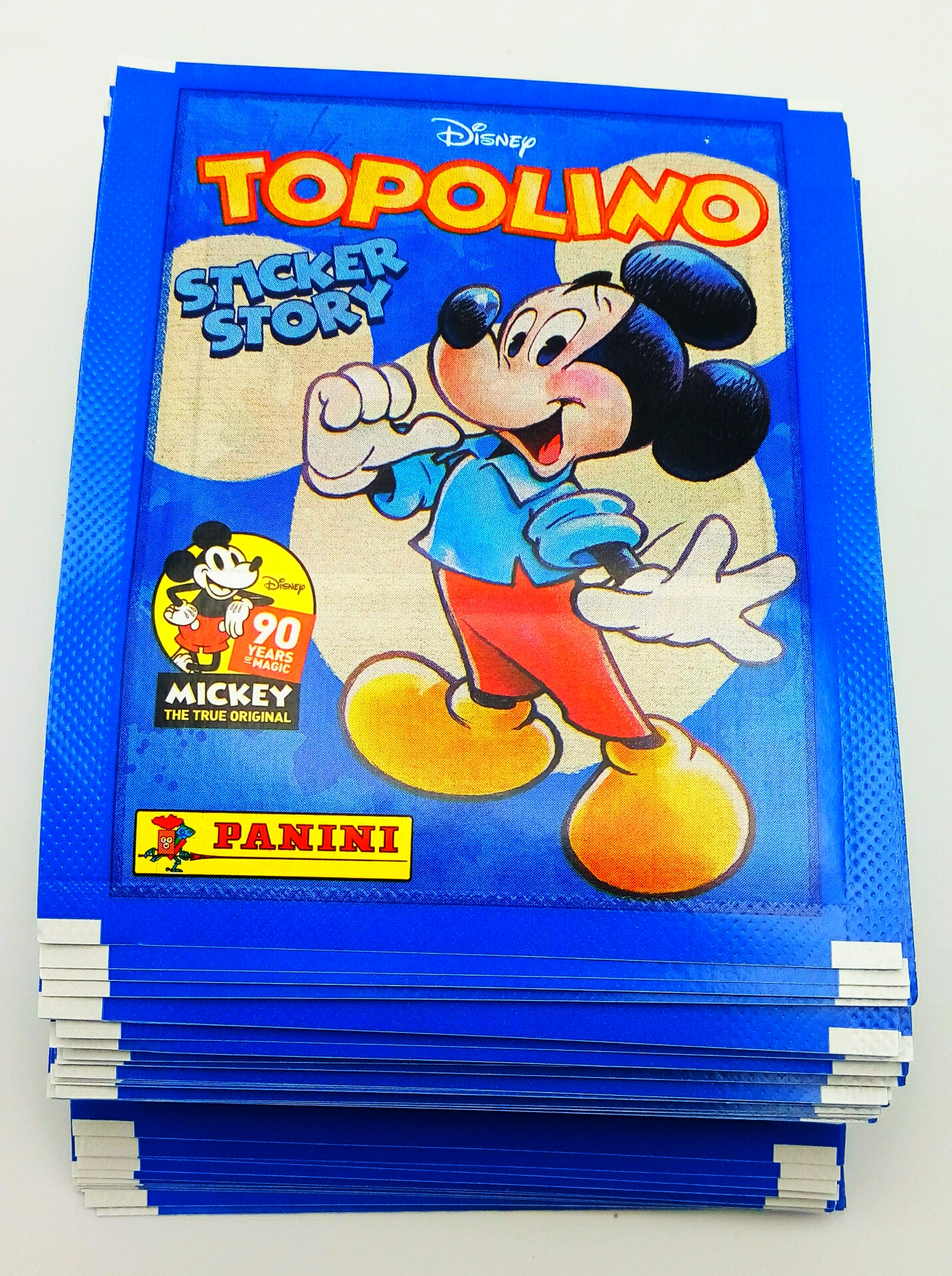Sticker Story Mickey 90-50 bustine figurine Panini Promo Topolino Disney 