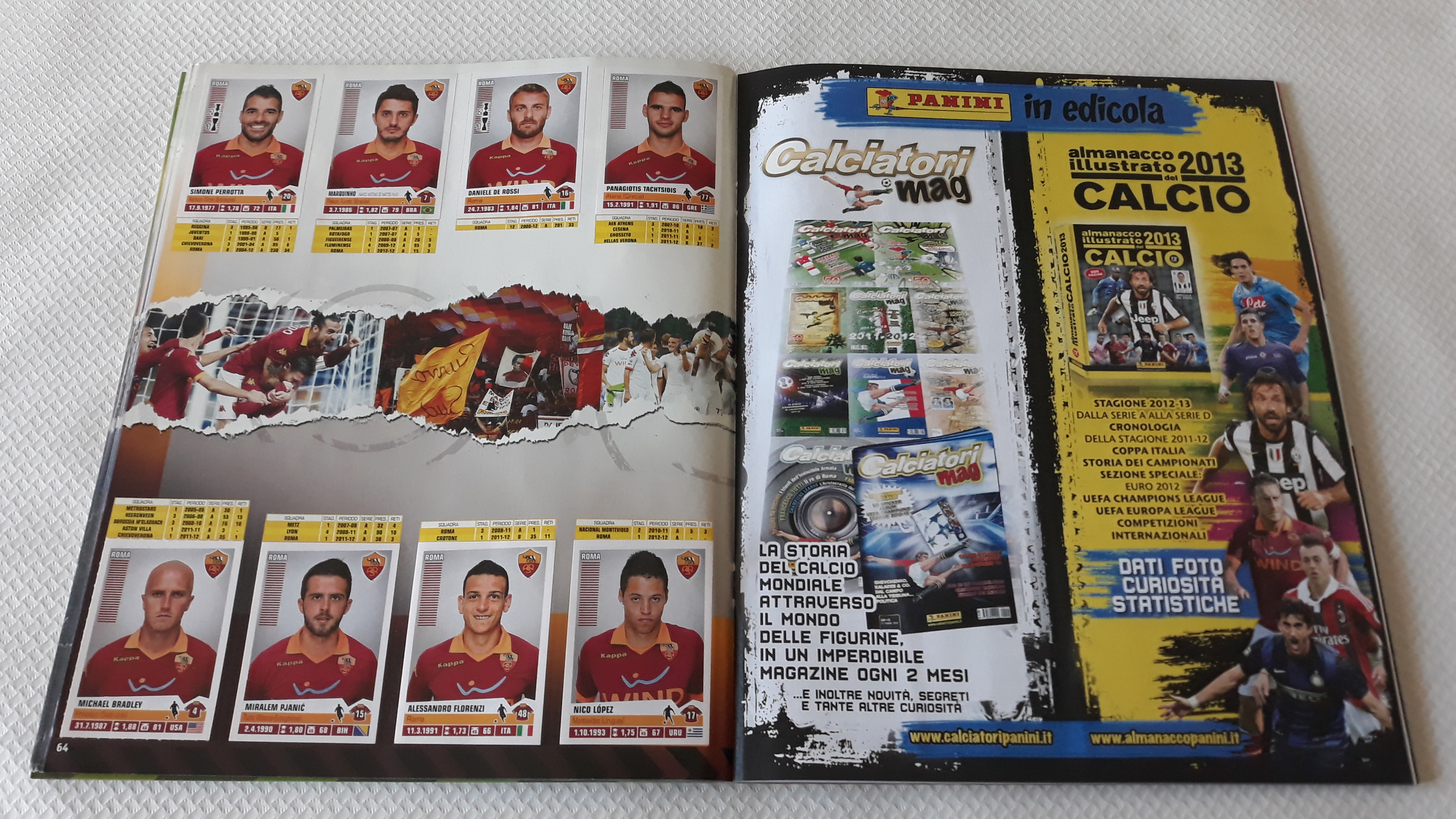 V1-V16 2012 2013 Calciatori panini OAlbum con set e aggiornamenti 