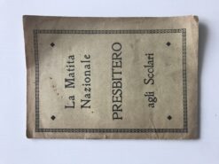La matita nazionale Presbiterio agli scolari - Istituto Gaetano Milano anno scolastico 1926