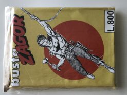 Zagor busta fumetti anastatica anni 80 Colore senape lire 800