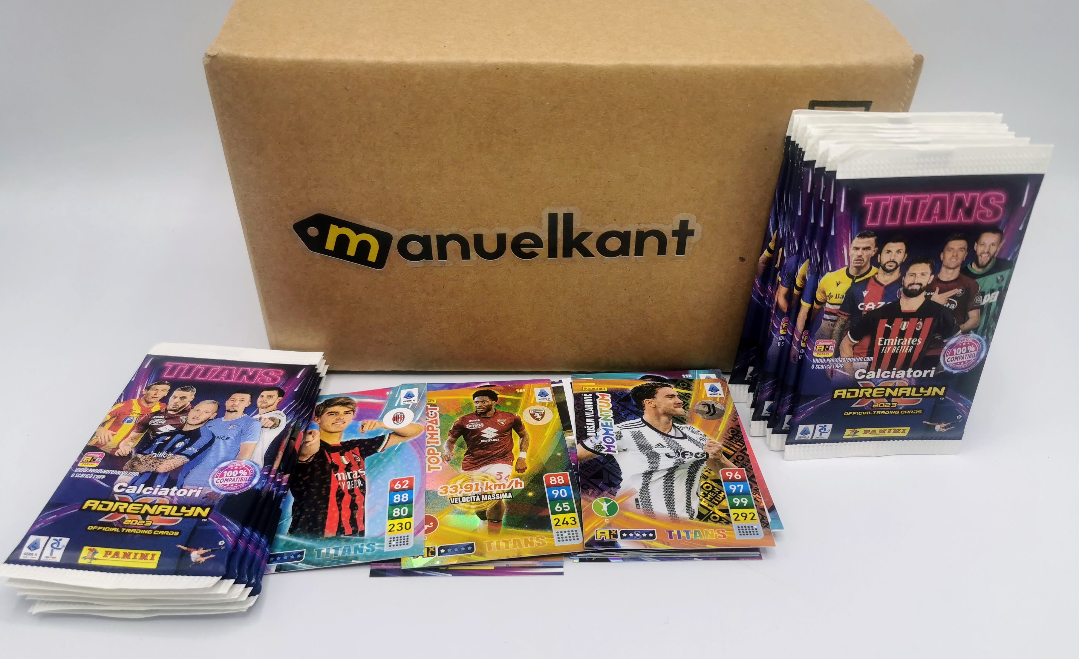 Calciatori Adrenalyn XL 2023 Titans card 24 bustine promo Panini -  manuelkant