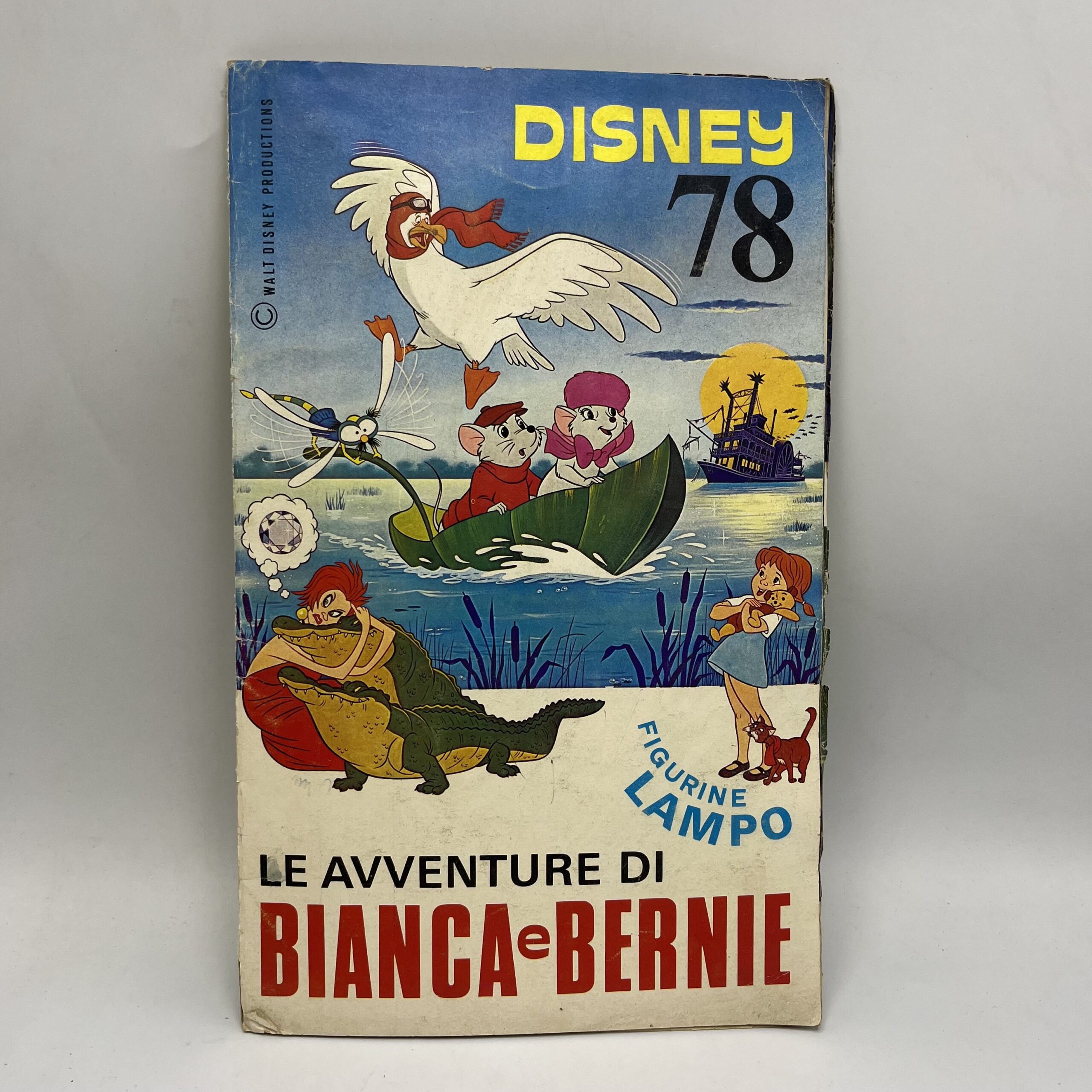 Album figurine Disney "Le avventure di Bianca e Bernie" Lampo 1978 incompleto