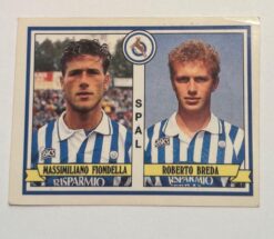 Massimiliano Fiondella/ Roberto Breda Spal Figurina Panini 1992 1993 #469