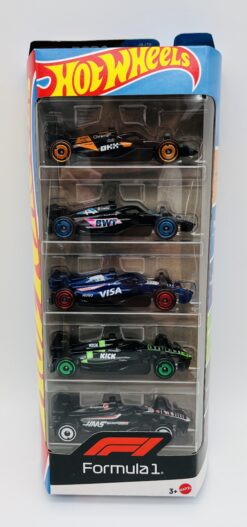 Hotwheels Confezione da 5 modellini Formula 1 2024 JBJ78 1:64 Mattel