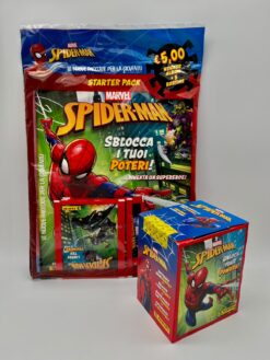 Spider-Man Unlock Your Powers - Starter Pack + Scatola Box da 36 Bustine di Figurine Panini