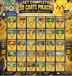 Pokemon 30th Anniversary ITA - Set Completo Pikachu 1-30