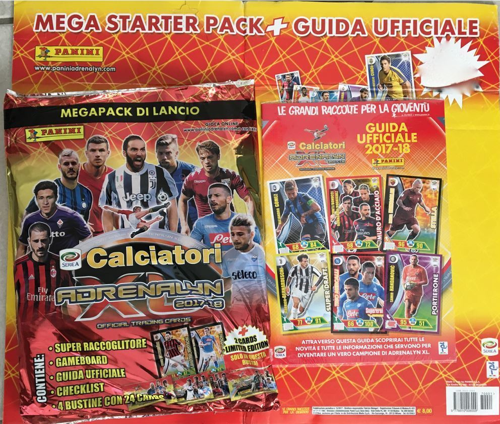 manuelkant Calciatori Adrenalyn 2023 24 2024 - Starter Pack + Tin + Oro+  Box 24 Bustine Card : : Giochi e giocattoli